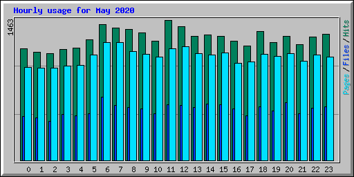 Hourly usage for May 2020